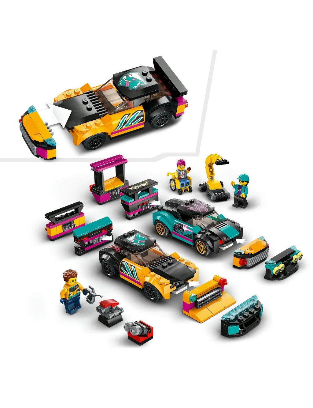 LEGO City Custom Car Garage Mechanic Set 60389 (6+ Yrs) 4 of 5
