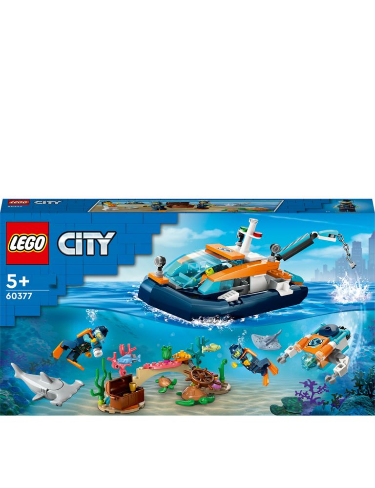 LEGO City Explorer Diving Boat Toy Ocean Set 60377 (5+ Yrs) 4 of 7