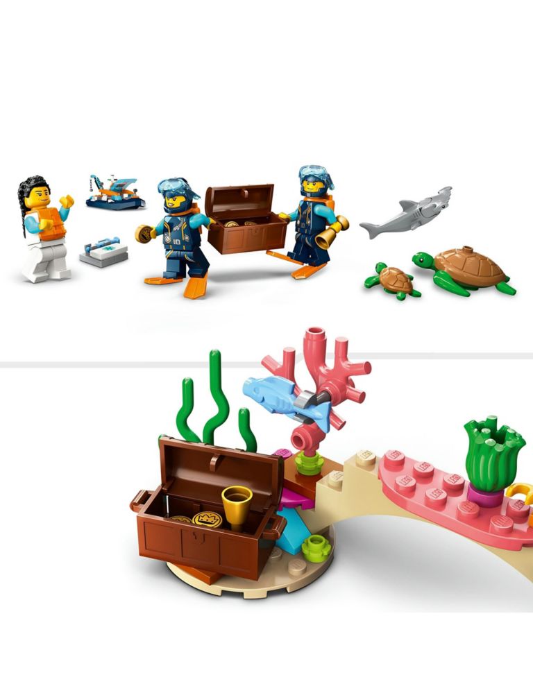 LEGO City Explorer Diving Boat Toy Ocean Set 60377 (5+ Yrs) 5 of 7