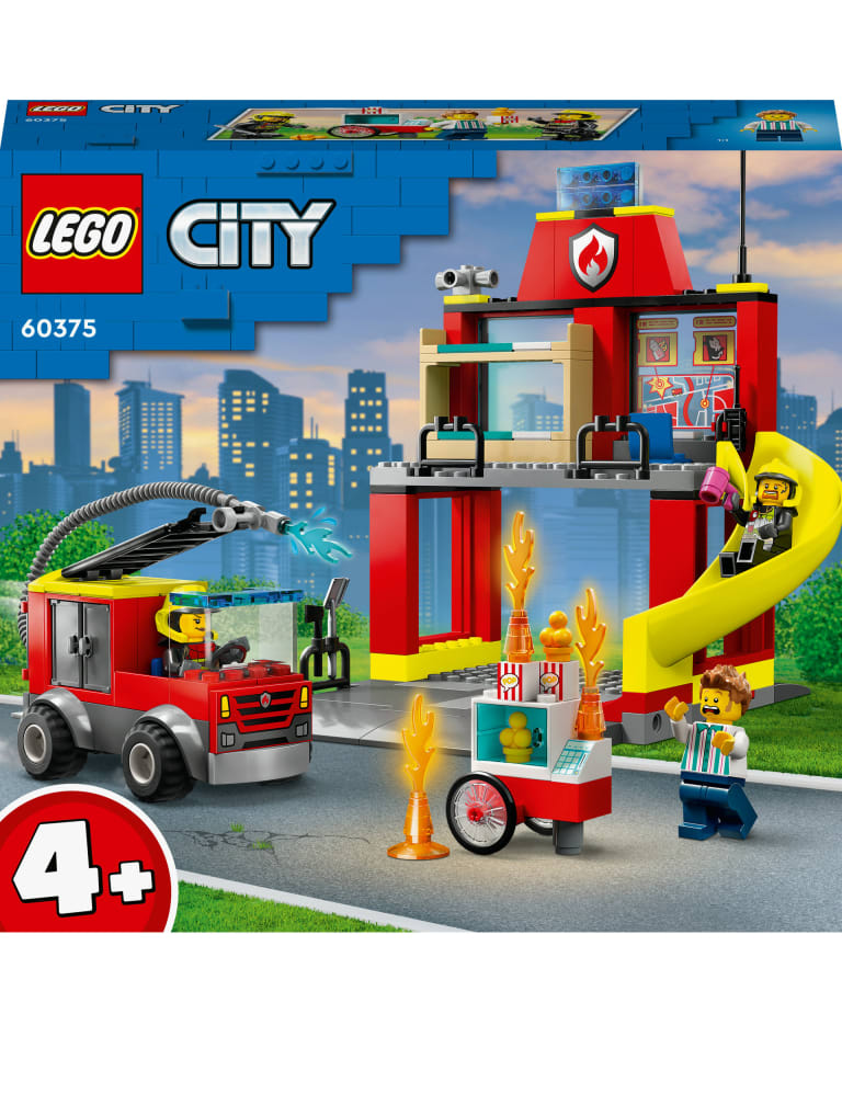LEGO City Fire Station and Fire Engine Toys 4 Yrs Lego M S