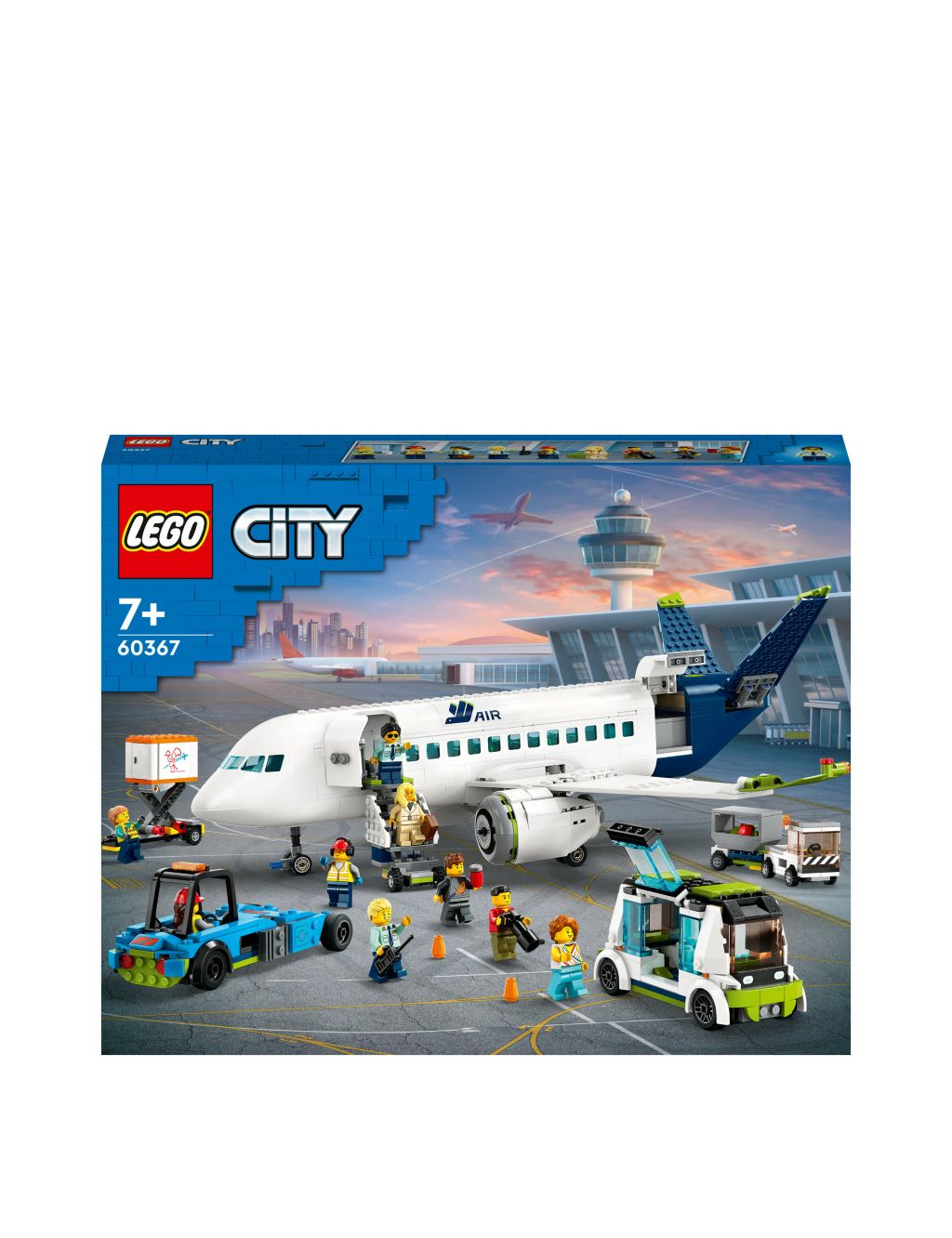 LEGO City Passenger Aeroplane Toy Model Kit 60367 (7+ Yrs) 1 of 7