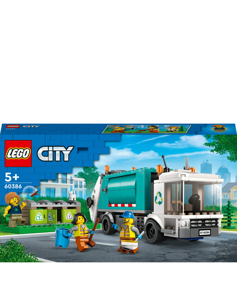 LEGO City Recycling Truck 60386, Toy Vehicle Set with 3 Sorting Bins, Gift  Idea for Kids 5 Plus Years Old, Educational Sustainable Living Series