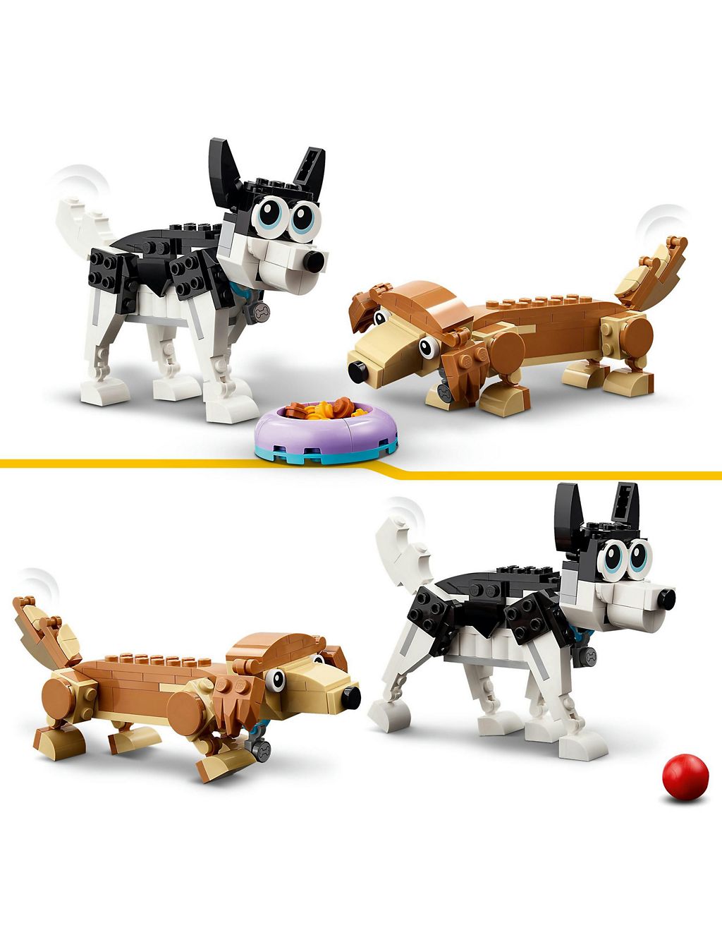 LEGO Creator 3 in 1 Adorable Dogs Animal Toys 31137 (7+ Yrs) 7 of 7