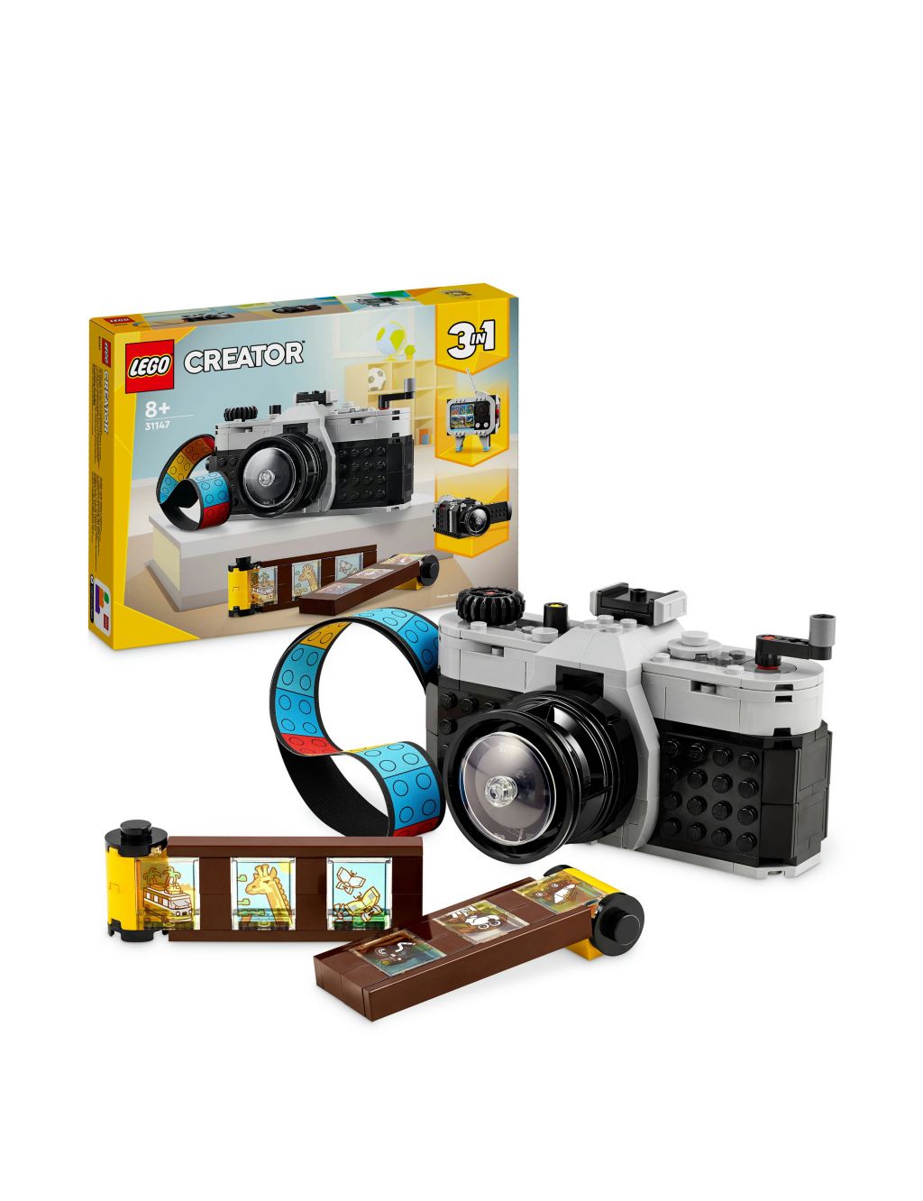LEGO Creator 3in1 Retro Camera Toy Set  (8+ Yrs) 3 of 6