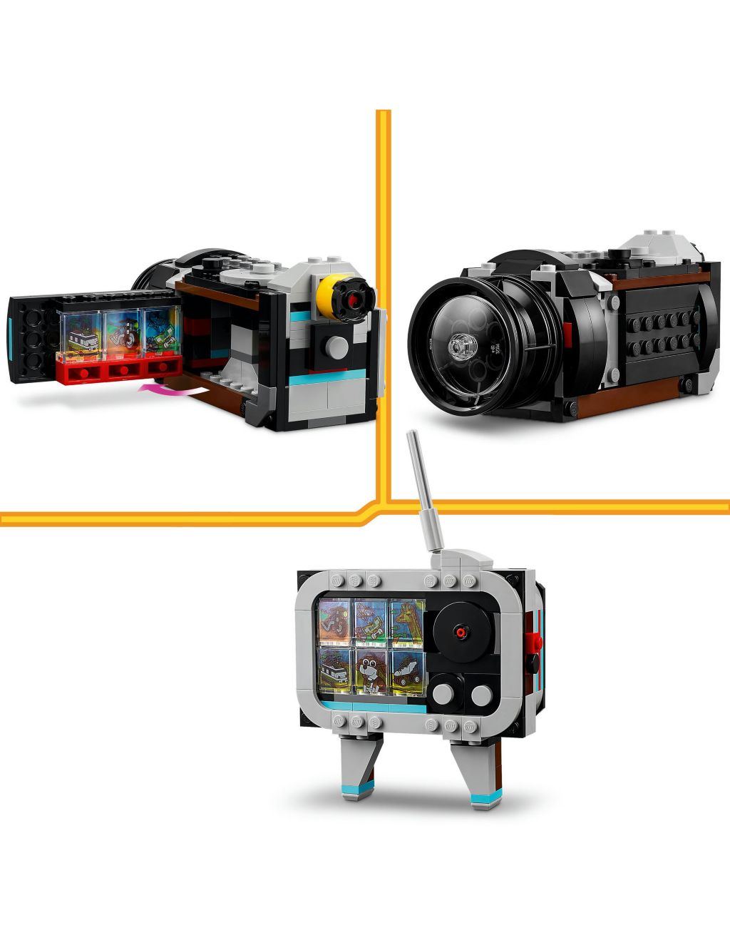 LEGO Creator 3in1 Retro Camera Toy Set  (8+ Yrs) 4 of 6