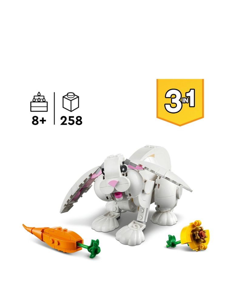 LEGO Creator 3in1 White Rabbit Toy Animal Set 31133 (8+ Yrs) 3 of 6