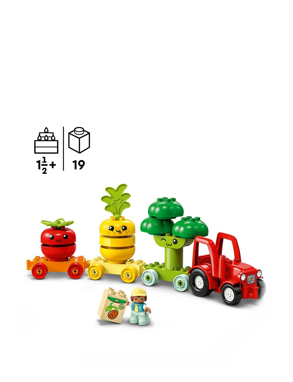 LEGO DUPLO Fruit and Vegetable Tractor Toy Set 10982 (1.5 - 3 Yrs) 2 of 6