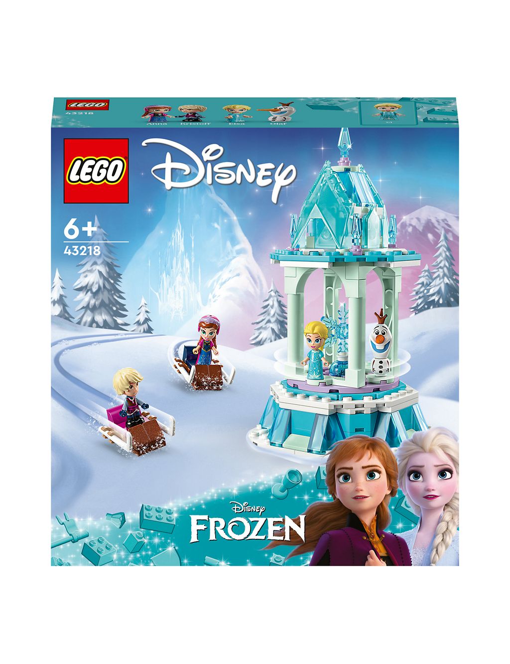 LEGO Disney Frozen Anna & Elsa Merry-Go-Round 43218 (6+ Yrs) 1 of 6