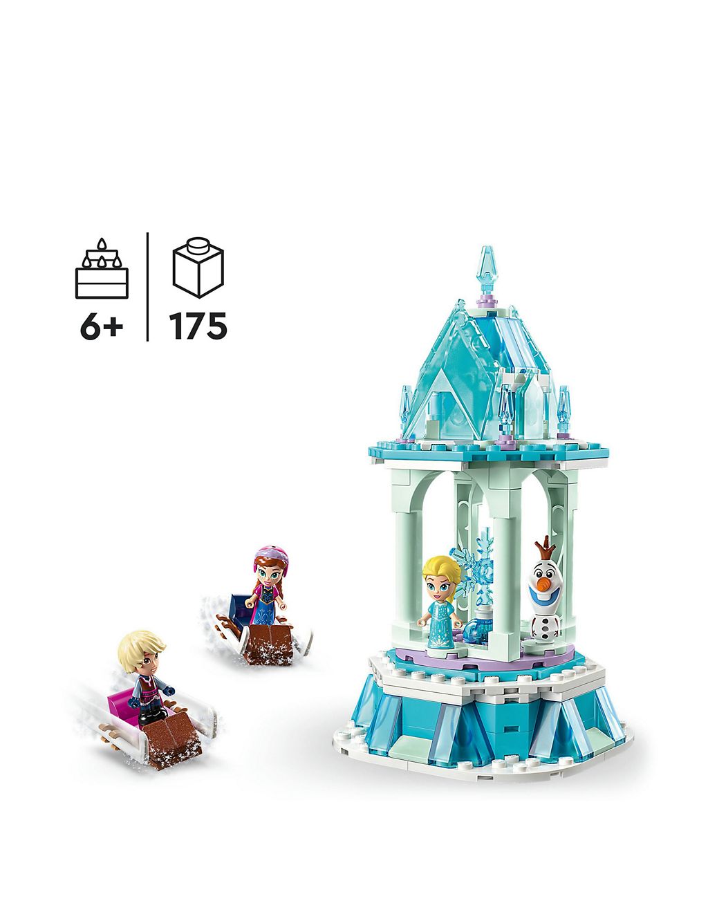 LEGO Disney Frozen Anna & Elsa Merry-Go-Round 43218 (6+ Yrs) 2 of 6