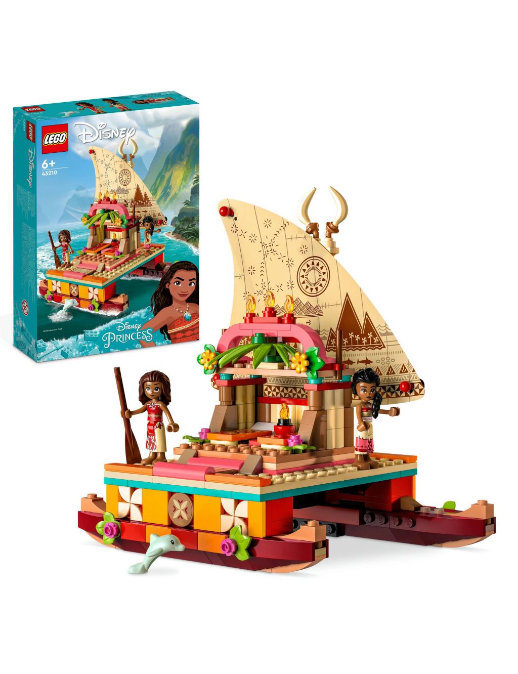 LEGO|Disney Princess Moana's Wayfinding Boat 43210 (6+ Yrs) 2 of 7