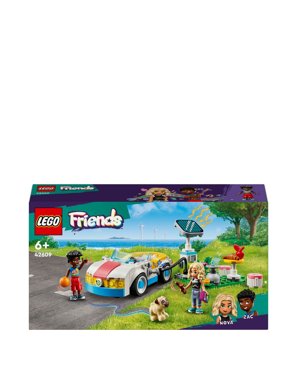 LEGO Friends Electric Car and Charger Toy Set 42609 (6+ Yrs) 1 of 6
