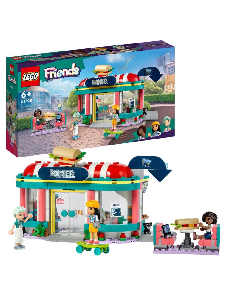 LEGO Friends Heartlake Downtown Diner Playset 41728 (6+ Yrs) 1 of 6