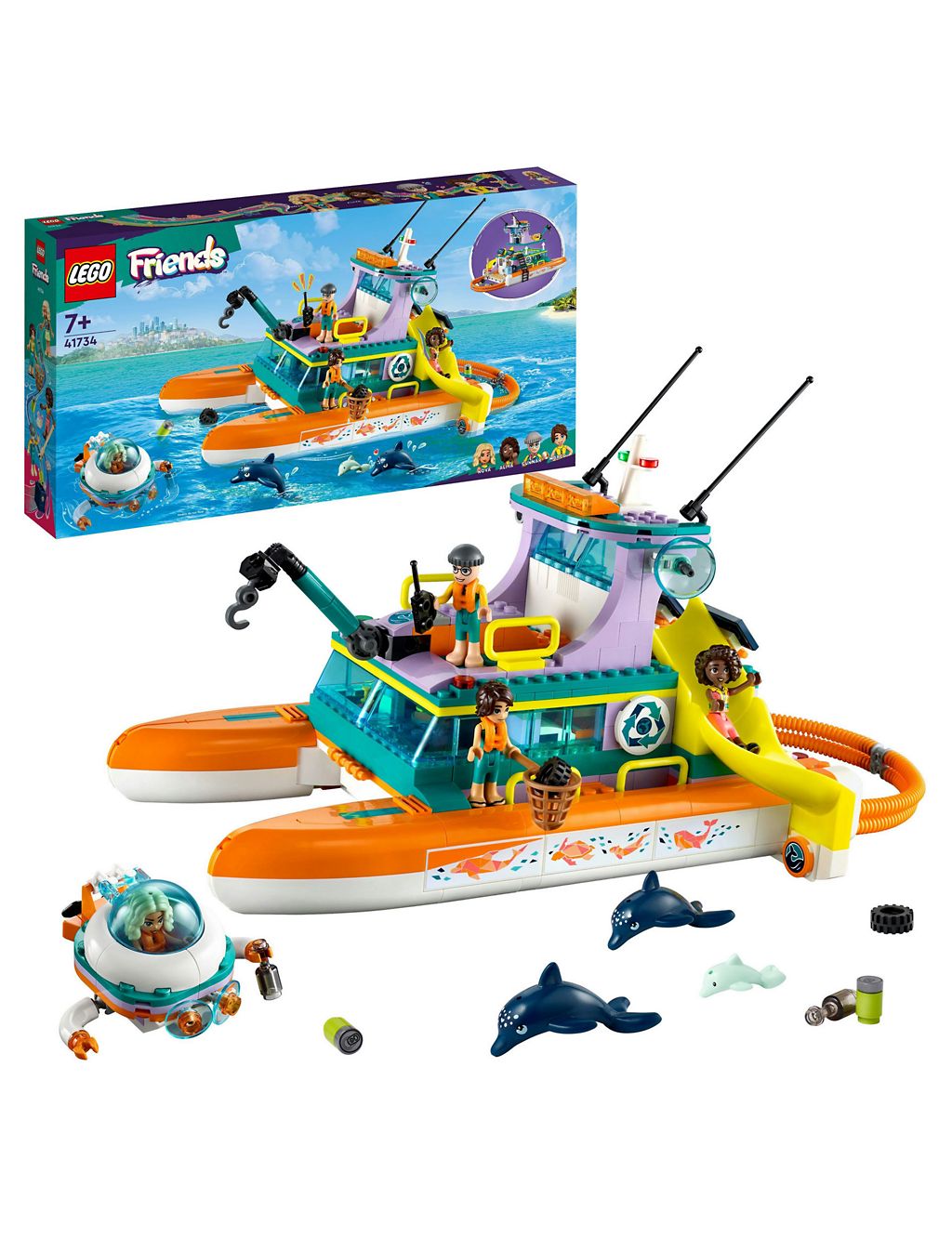 LEGO Friends Sea Rescue Boat Toy Playset 41734 (7+ Yrs) 3 of 6