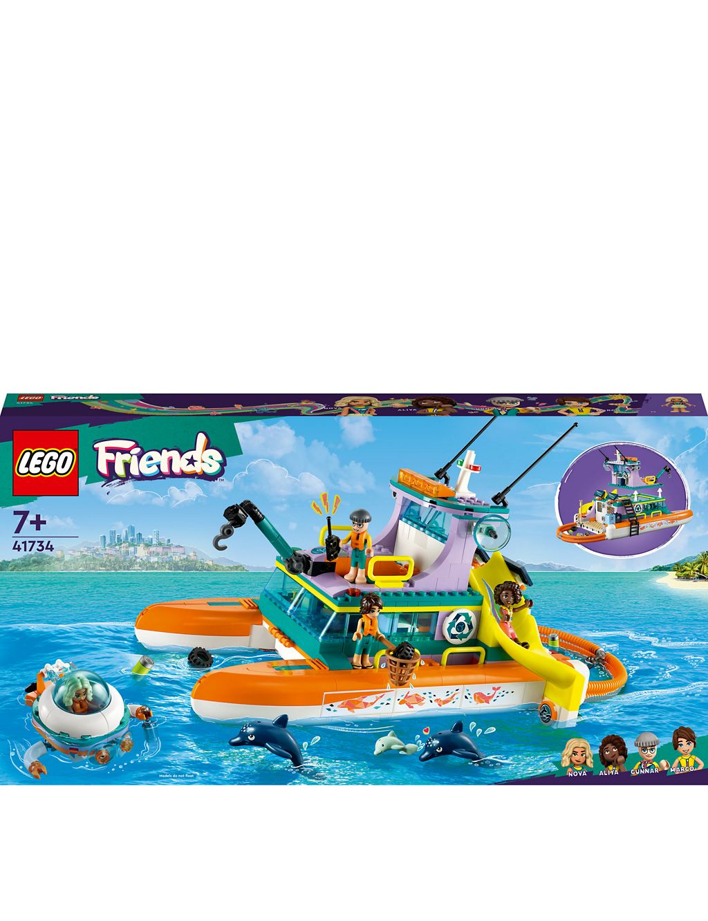 LEGO Friends Sea Rescue Boat Toy Playset 41734 (7+ Yrs) 2 of 6