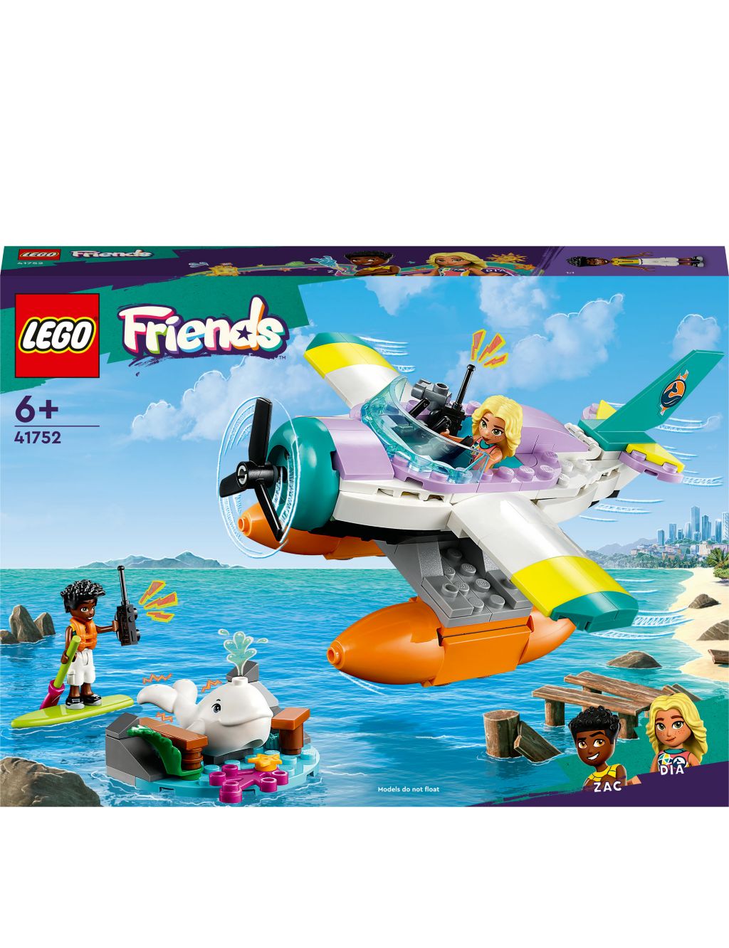 LEGO Friends Sea Rescue Plane Toy Playset 41752 (6+ Yrs) 2 of 6