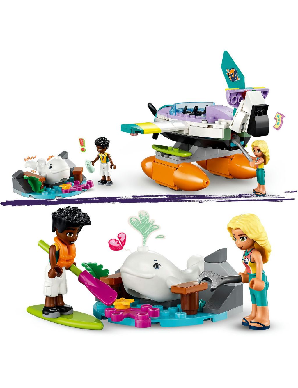 LEGO Friends Sea Rescue Plane Toy Playset 41752 (6+ Yrs) 4 of 6