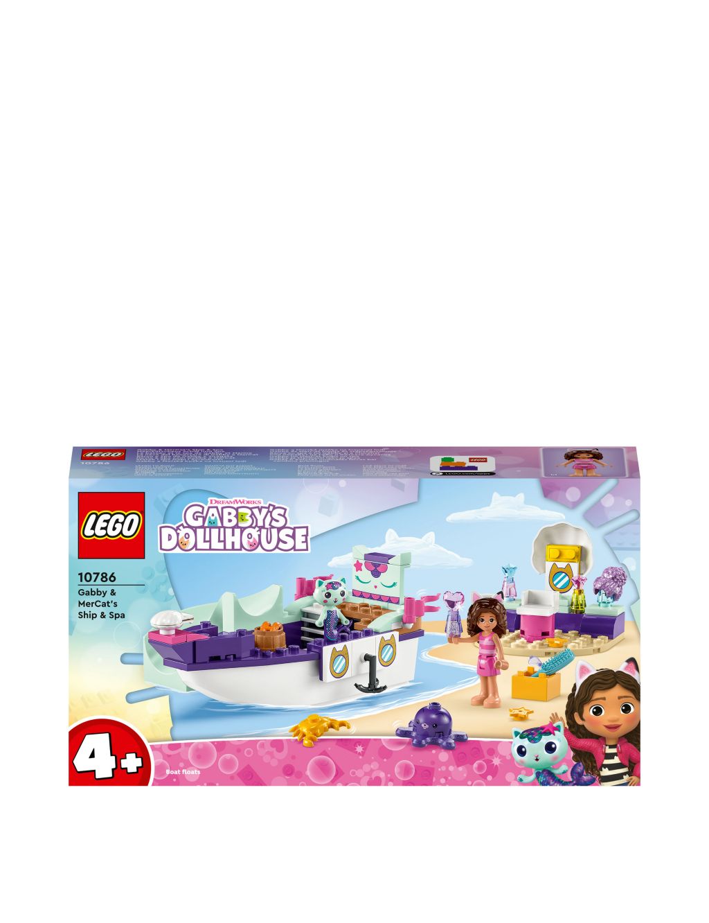 LEGO Gabby's Dollhouse Gabby & MerCat's Ship & Spa 10786 (4+ Yrs) 1 of 6