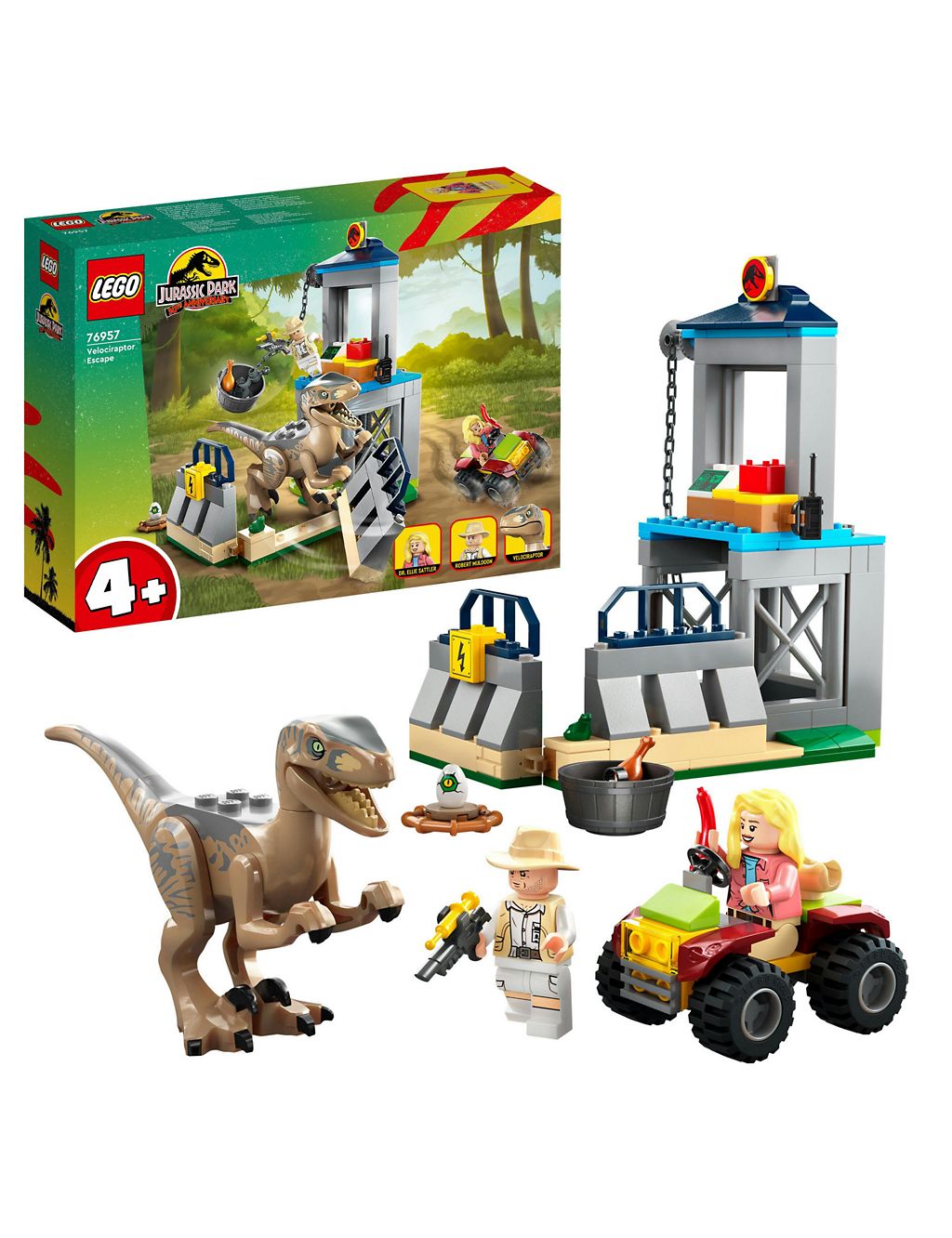 LEGO Jurassic Park Velociraptor Escape Toy Set 
76957 (4+ Yrs) 3 of 6