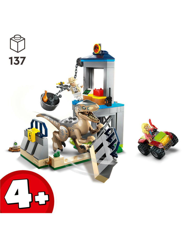 LEGO Jurassic Park Velociraptor Escape Toy Set 76957 4 Yrs