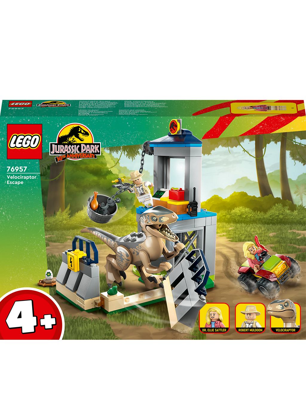 LEGO Jurassic Park Velociraptor Escape Toy Set 
76957 (4+ Yrs) 2 of 6
