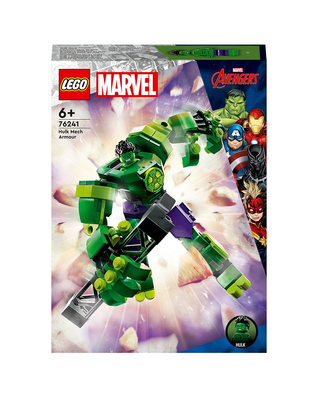 LEGO Marvel Hulk Mech Armour Building Toy (6+ Yrs) 2 of 6