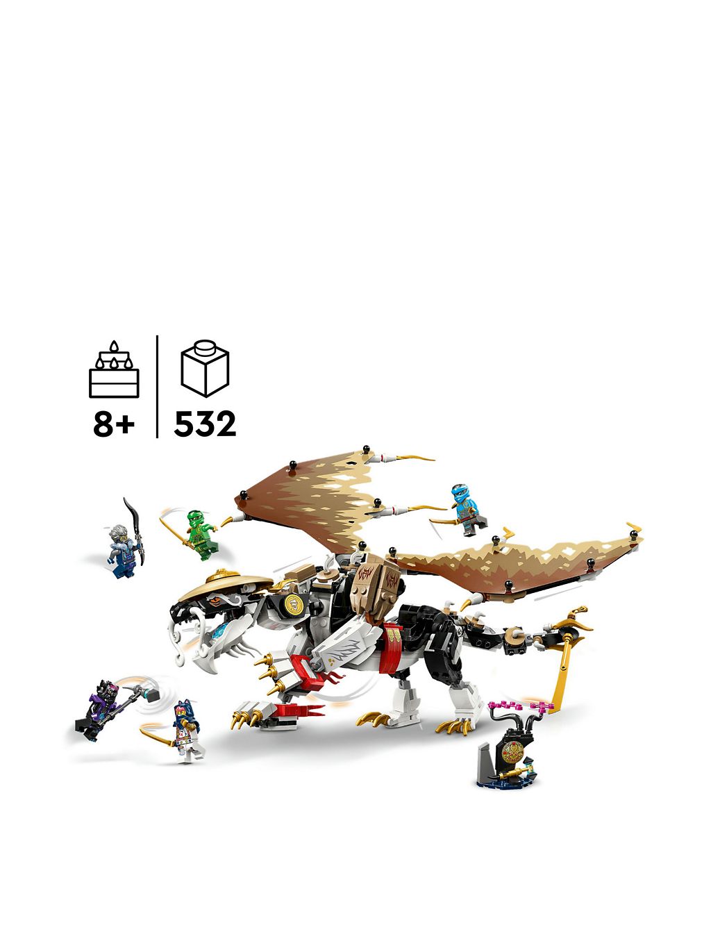 LEGO NINJAGO Egalt the Master Dragon Ninja Toy 71809 (8+ Yrs) 6 of 7