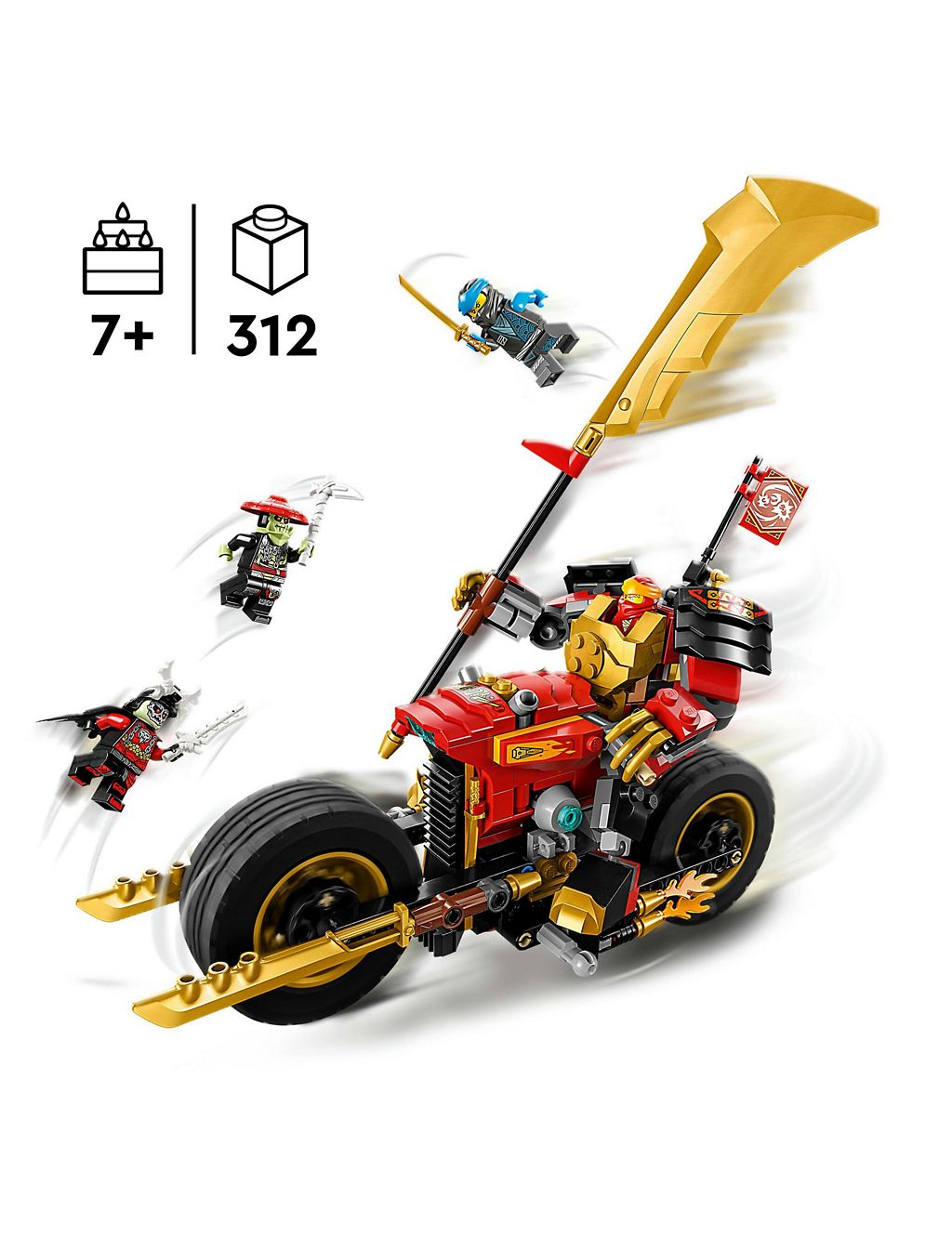 LEGO NINJAGO Kai’s Mech Rider EVO Figure Set 71783 (7+ Yrs) 1 of 6