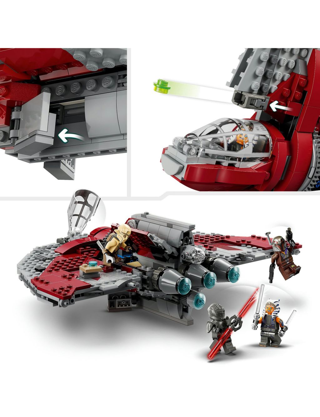 LEGO Star Wars Ahsoka Tano's T-6 Jedi Shuttle 75362 (9+ Yrs) 6 of 7