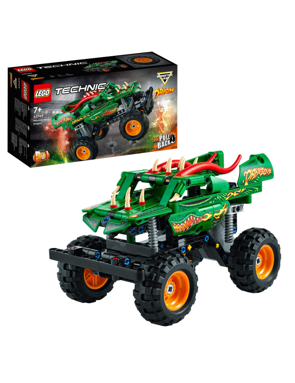 LEGO Technic Monster Jam Dragon Truck 2in1 Set 7 Yrs Lego M S