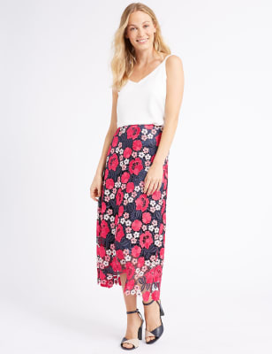 m&s midi pencil skirt