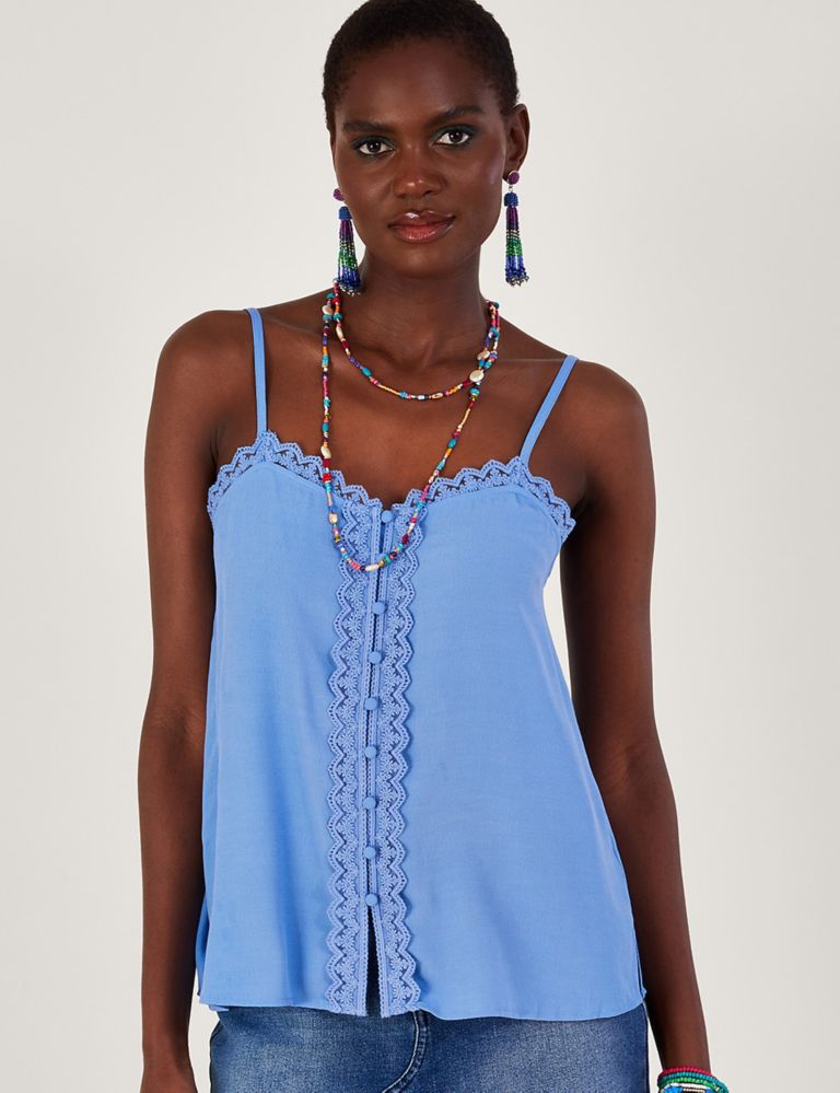Lace Trim Camisole – SKIES ARE BLUE