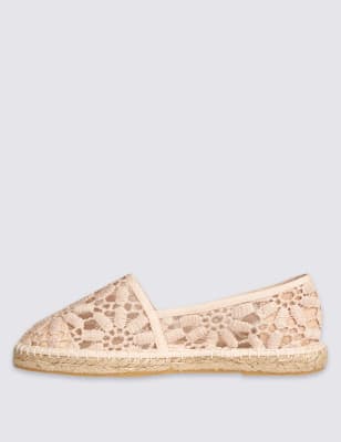 Lace Detail Espadrilles, M&S Collection