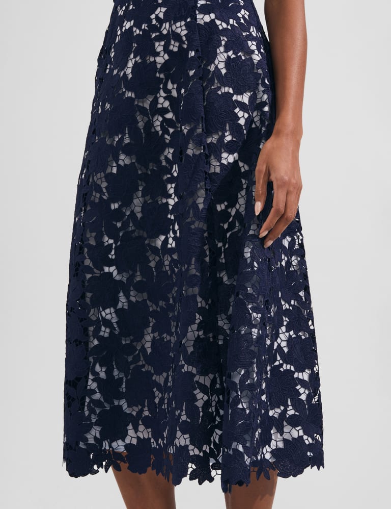 Hobbs blue sale lace dress