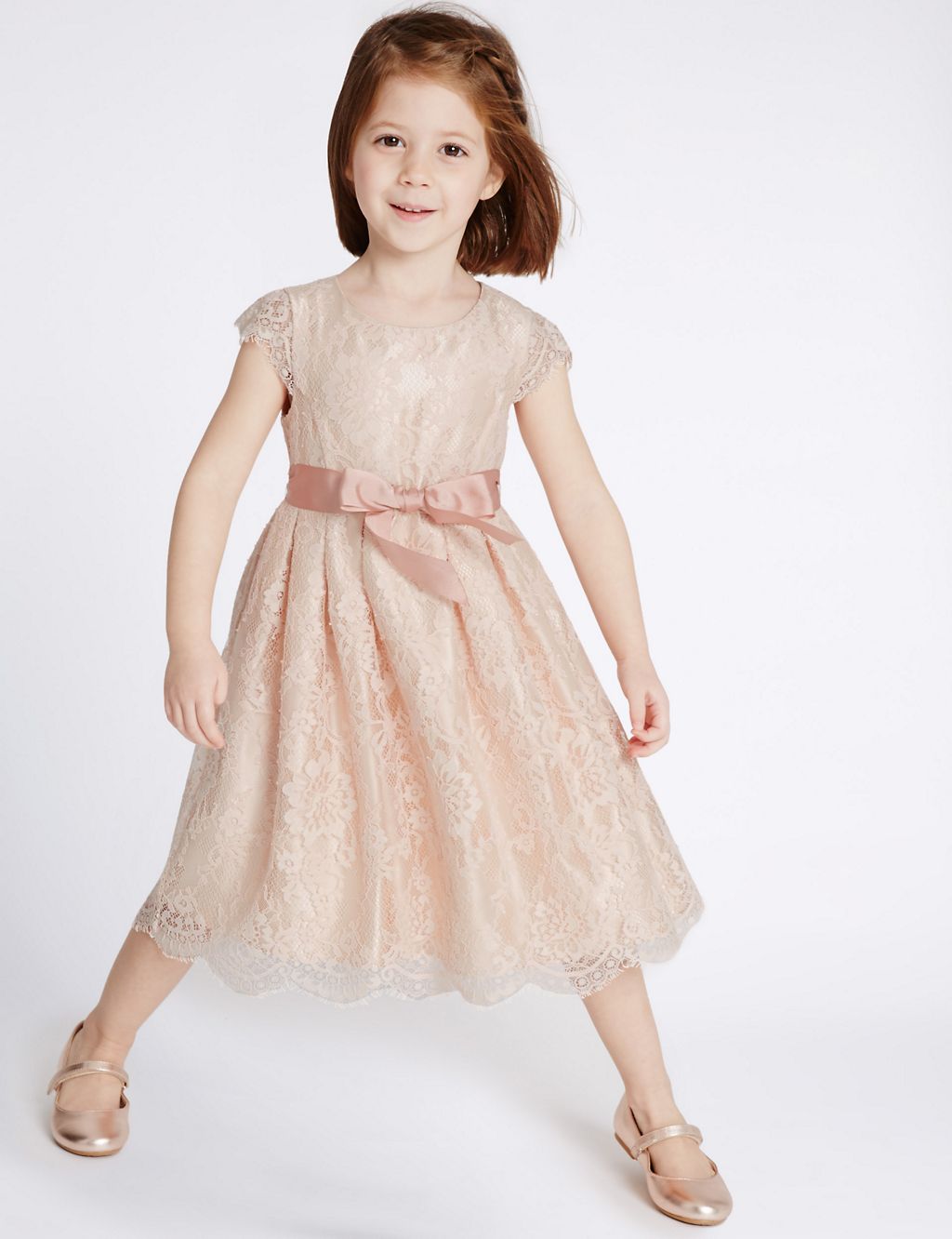 Lace Front Bow Dress (1-14 Years) 3 of 5