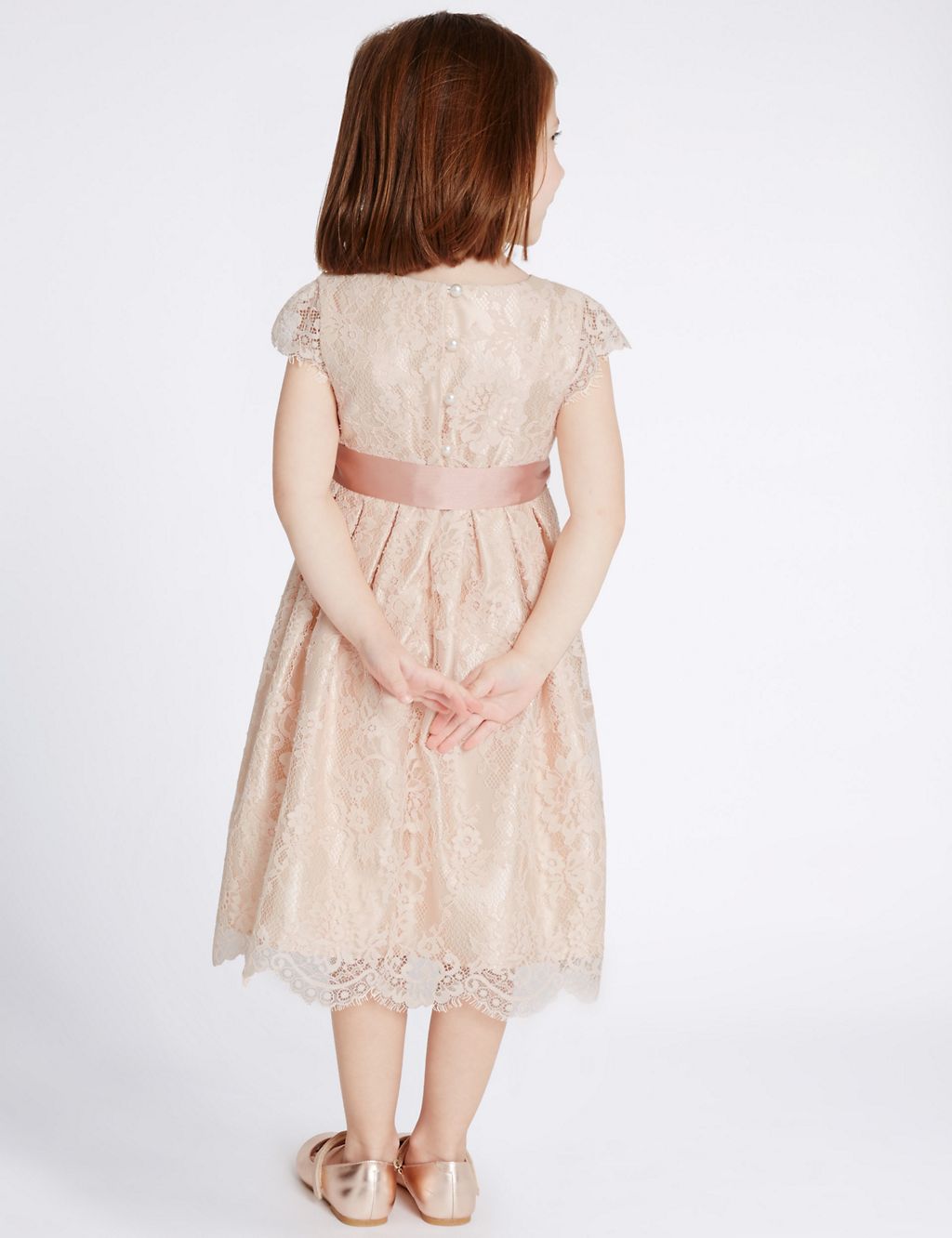 Lace Front Bow Dress (1-14 Years) 2 of 5