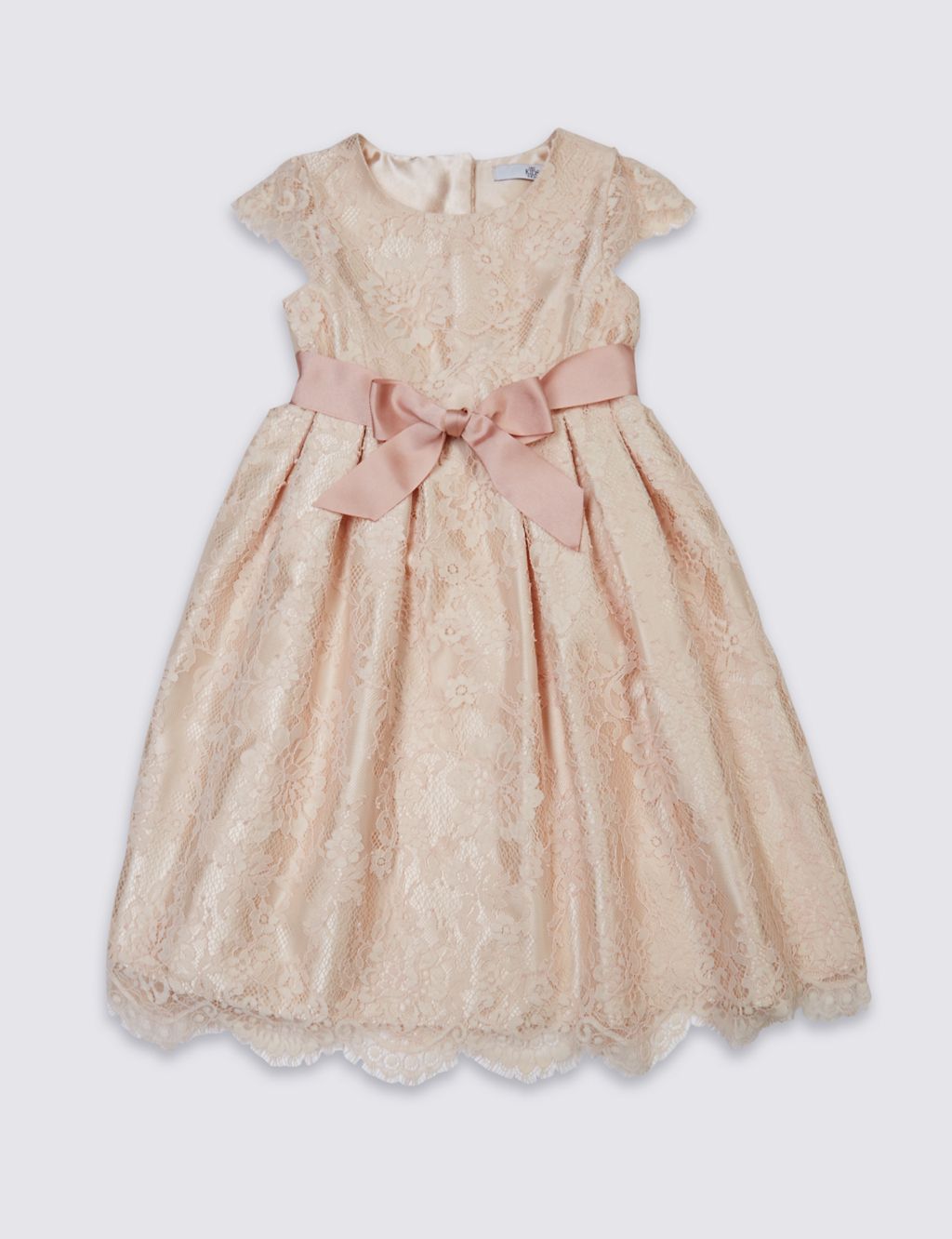 Lace Front Bow Dress (1-14 Years) 1 of 5