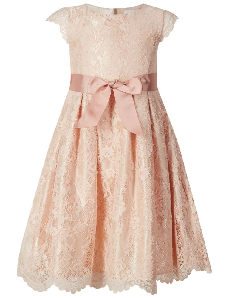 Lace Front Bow Dress (1-14 Years) 4 of 5
