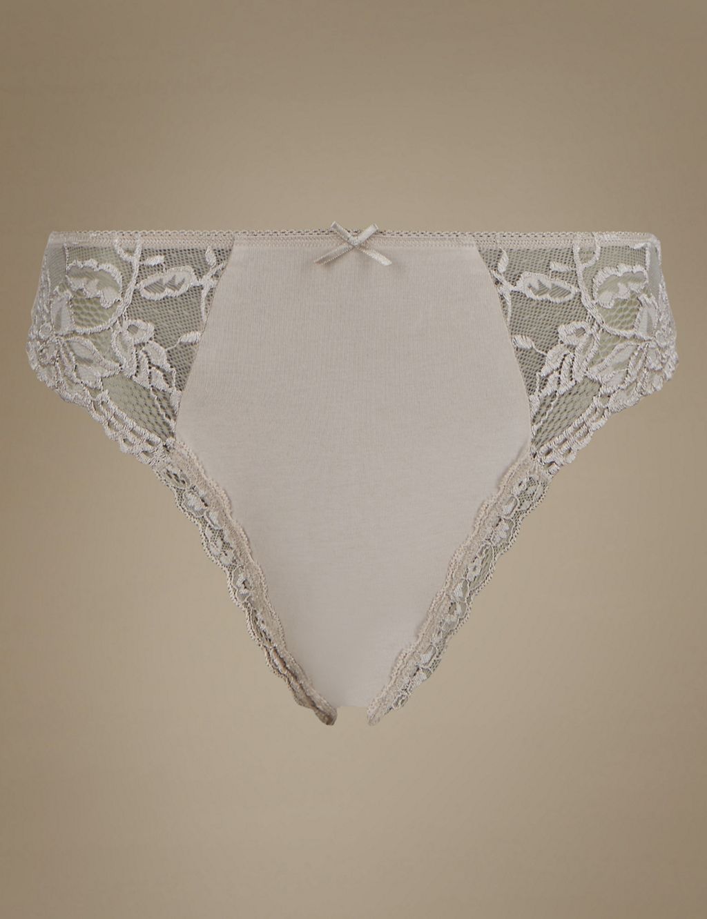 Lace High Leg Knickers 1 of 3