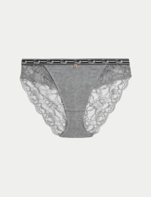 Lace High Leg Lounge Knickers Image 2 of 5