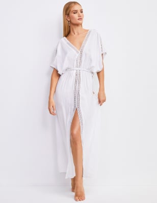 Lace Insert Beach Kaftan Rosie M S