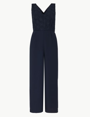 marks and spencer navy jumpsuit