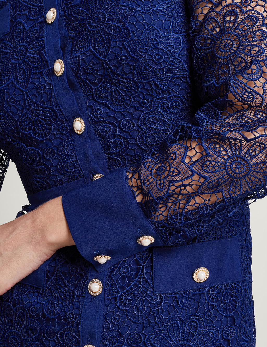 Lace Midi Shift Dress Monsoon M&S