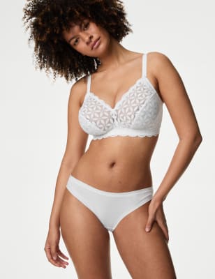 Flexifit™ Lace Non Wired Bralette F-H, M&S Collection