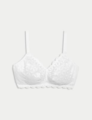 Lace Non-Padded Bralette F-H, M&S Collection