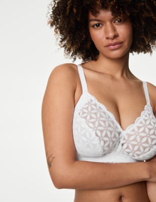 Lace Non-Padded Bralette F-H, M&S Collection