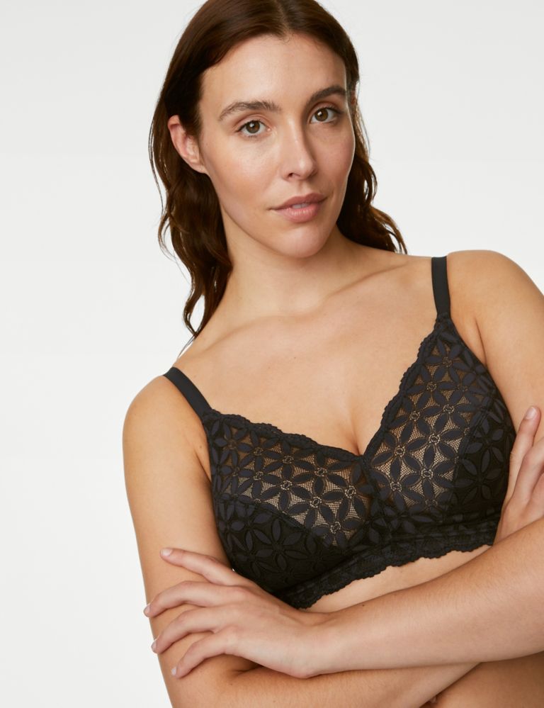 Lace Non-Padded Bralette F-H 1 of 5