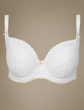 Lace Non-Padded Underwired Balcony Bra DD-GG Image 2 of 4