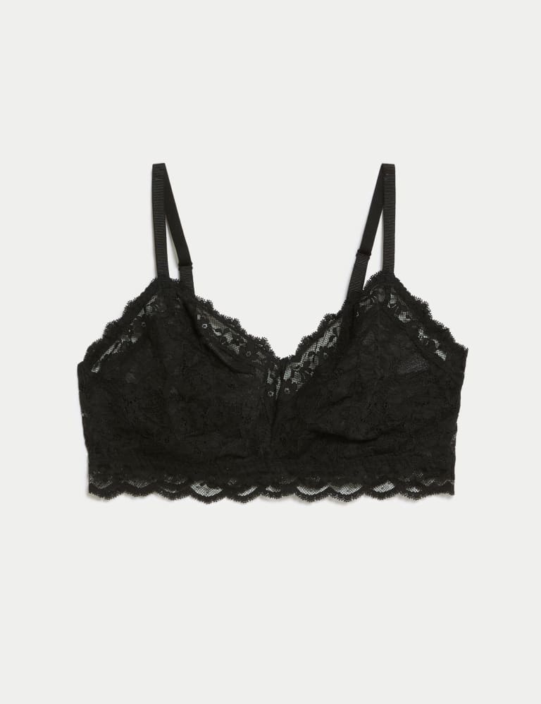 NEW M&S Boutique Marks & Spencer cream lace non-wired bralette with feature  back - Helia Beer Co