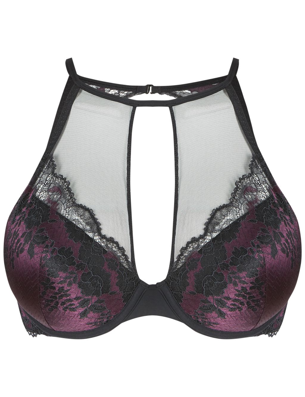Lace Padded Plunge Bra A-DD 5 of 5