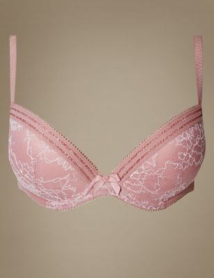 Lace Padded Plunge Bra DD-GG Image 2 of 4